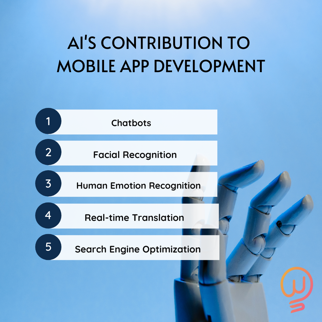  AI's contribution to mobile app development